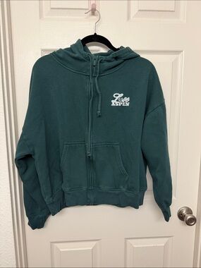 PINK Victoria's Secret greeb Fleece Hoodie